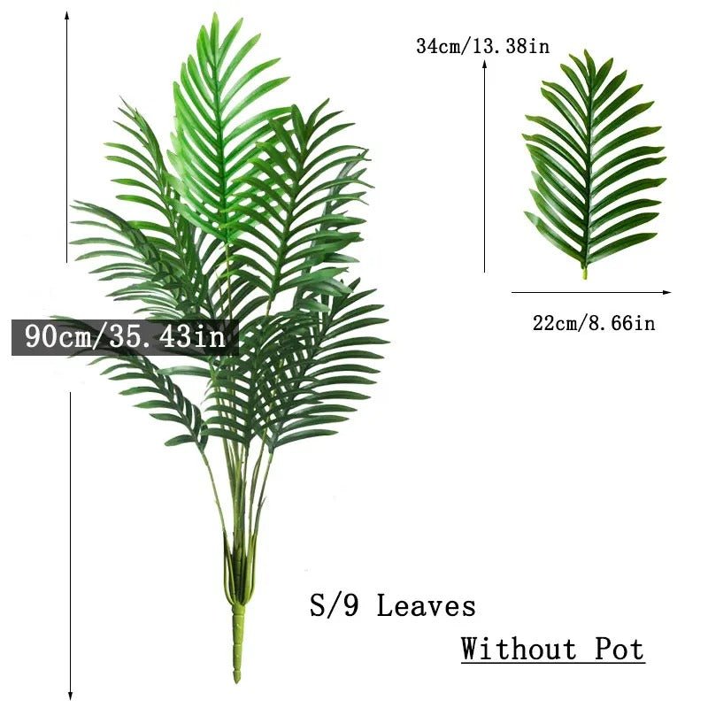 Grand palmier artificiel tropicana 90 cm de 9 feuilles