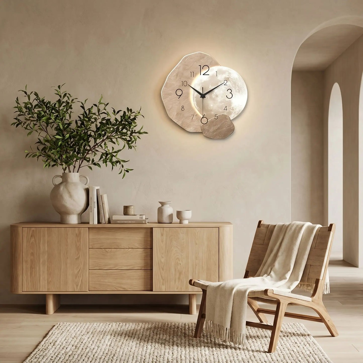 Horloge design murale | Décor Naturel - Maison Harmonieuse