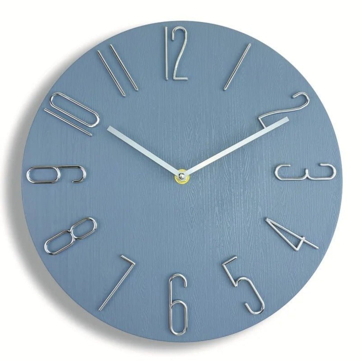 Horloge murale circulaire bleu