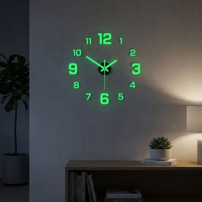 Horloge murale numérique lumineuse design épuré pour intérieur contemporain