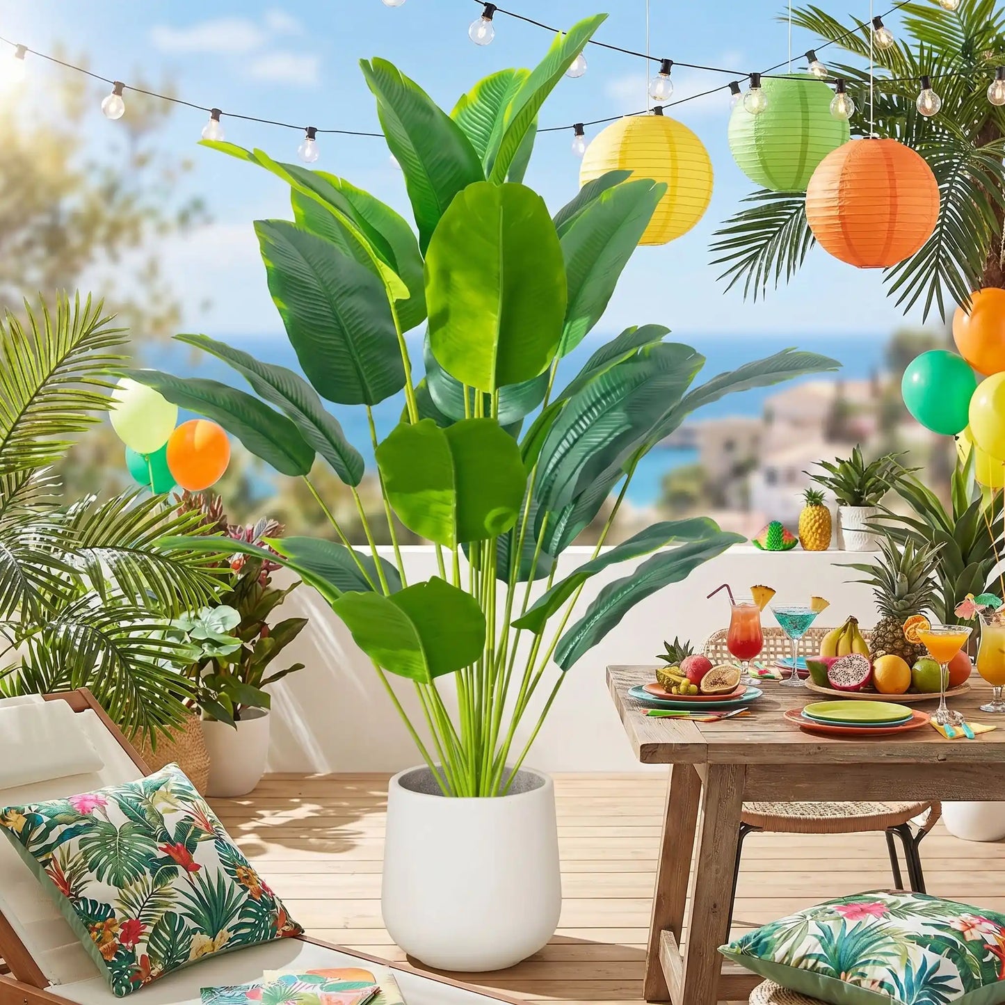Plantes Artificielles Intérieur | Bananiers Tropicale - Maison Harmonieuse