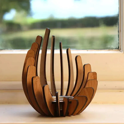 Bougeoir bois décoratif | Lotus Fait Main - Maison Harmonieuse