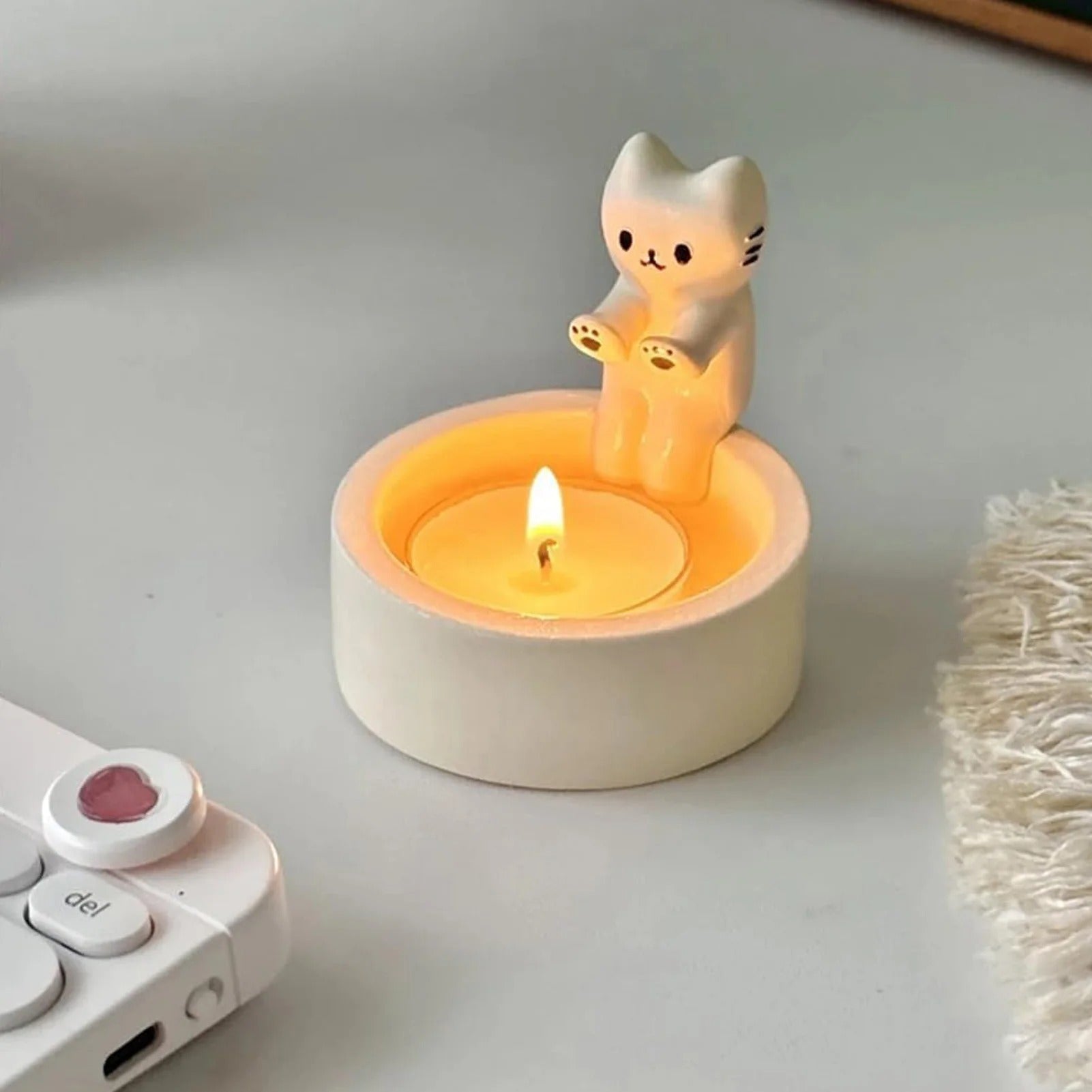 Bougeoir Chaton | Luminescence - Maison Harmonieuse