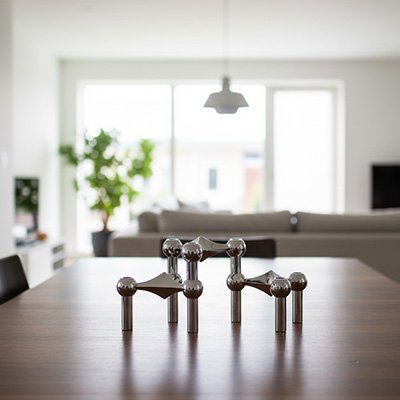 Bougeoir moléculaire | Élégance Artisanale - Maison Harmonieuse