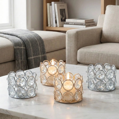 Bougeoirs photophore en Cristal | Élégance - Maison Harmonieuse