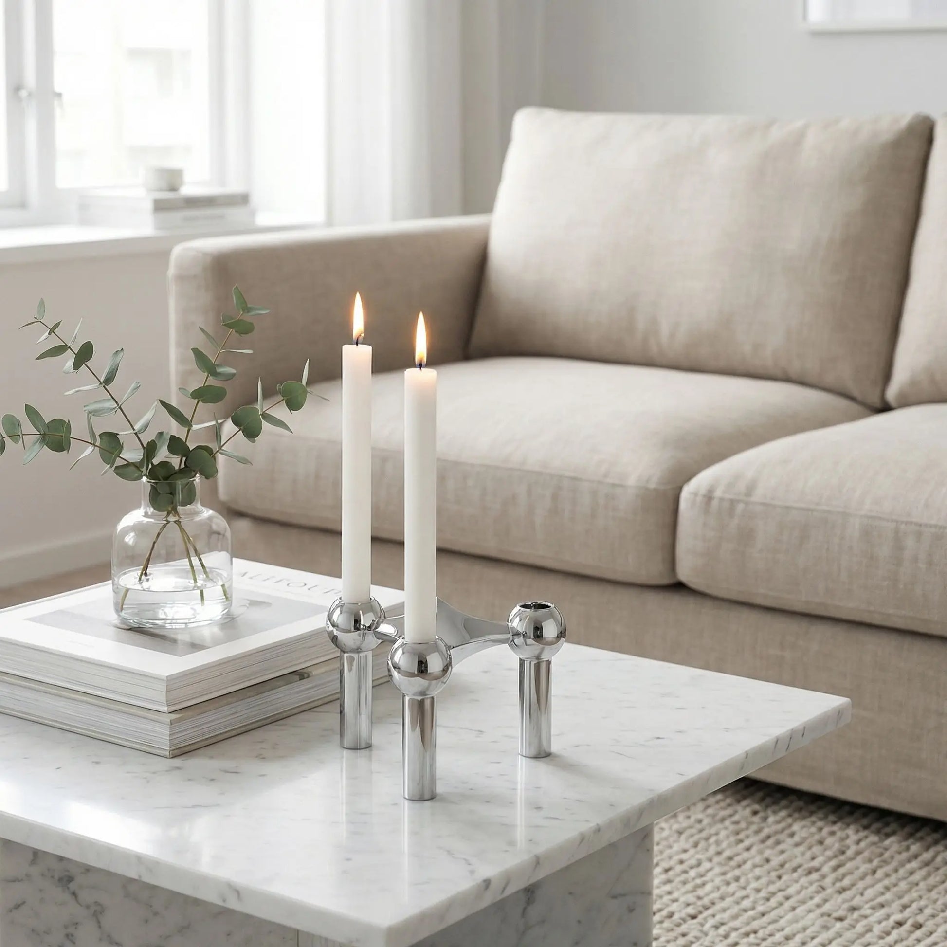 Bougeoir moléculaire | Élégance Artisanale - Maison Harmonieuse