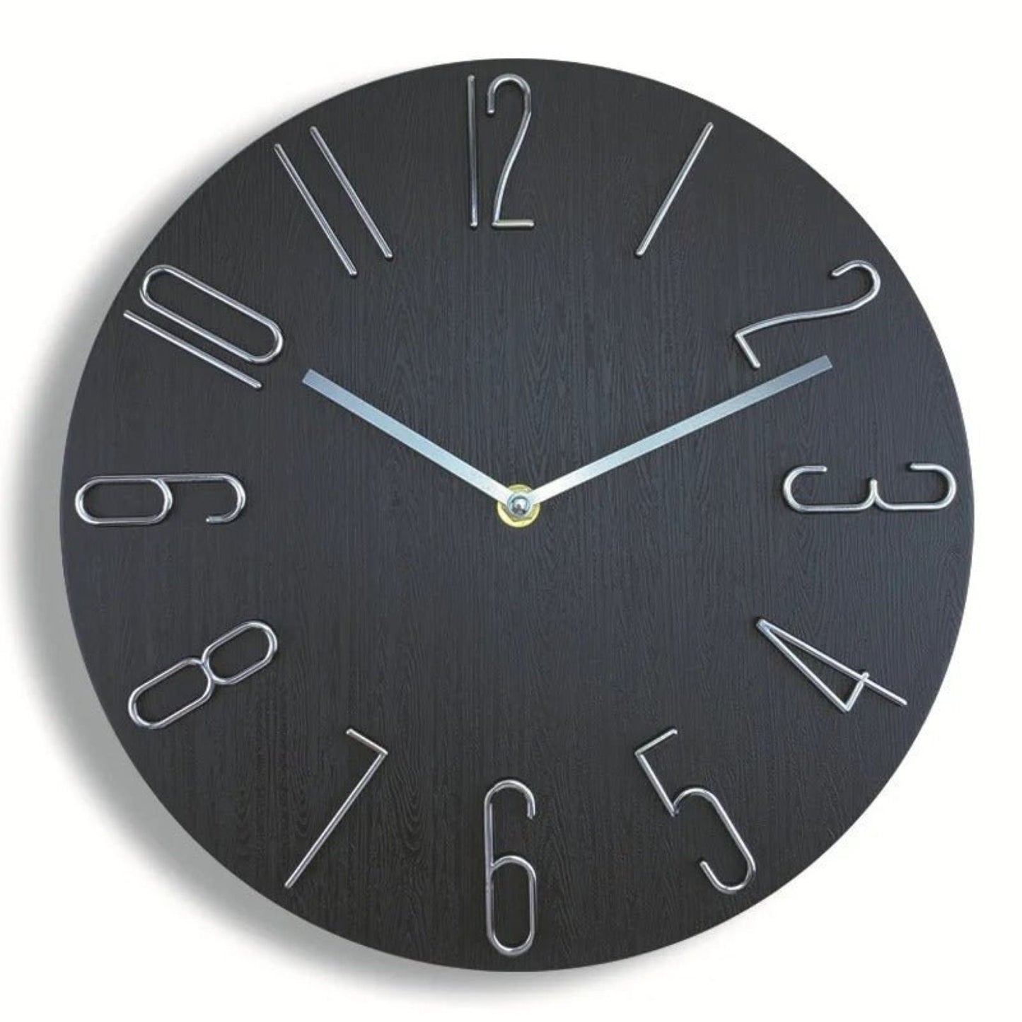 Horloge murale circulaire noire