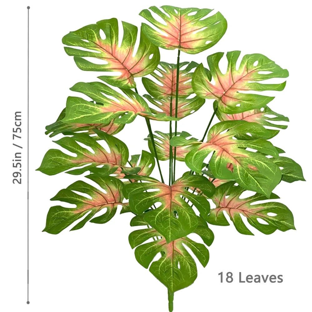 Plante artificielle monstera deux tons 18 leaves