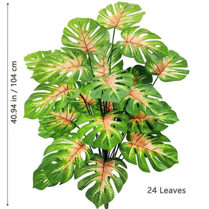 Plante artificielle monstera deux tons 24 leaves
