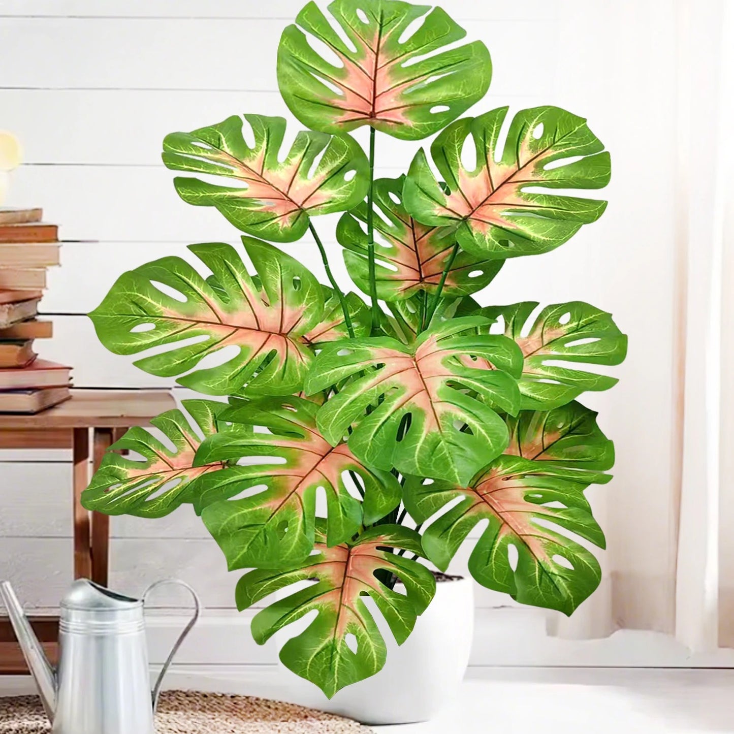 Plante artificielle monstera interieur deux tons ultra réaliste 