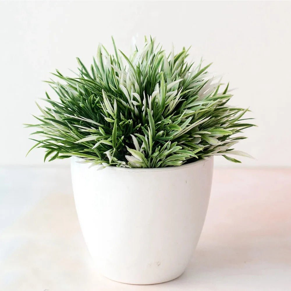 Plante artificielle vert blanc| Ultra - réaliste 