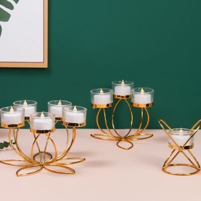 Trio bougeoirs dorés pour sublimer votre intérieur