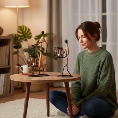 Bougeoir design | Élégance Minimaliste - Maison Harmonieuse